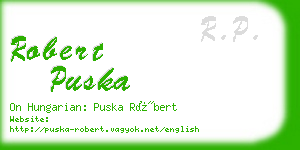 robert puska business card